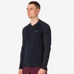 Rapha Men's Explore Long Sleeve Zip Neck Tech T-shirt
