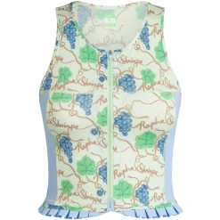 Women Rapha + Shrimps Cropped Zip Tank